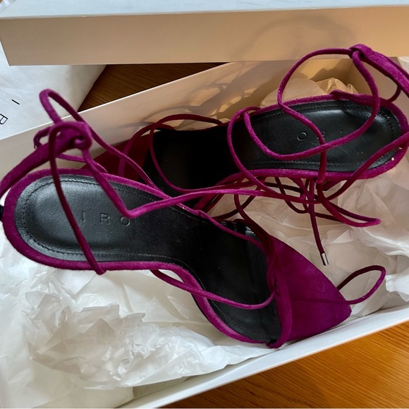 IRO Purple Suede Sandals - Picture 7 of 11